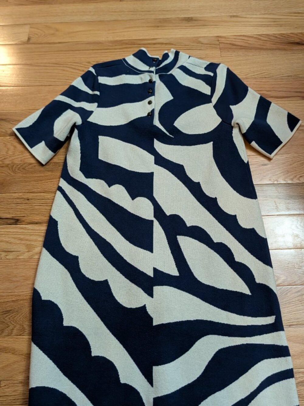 Anthropologie Annalise Mock Neck Sweater Dress by Maeve Sz M - Picture 5 of 11